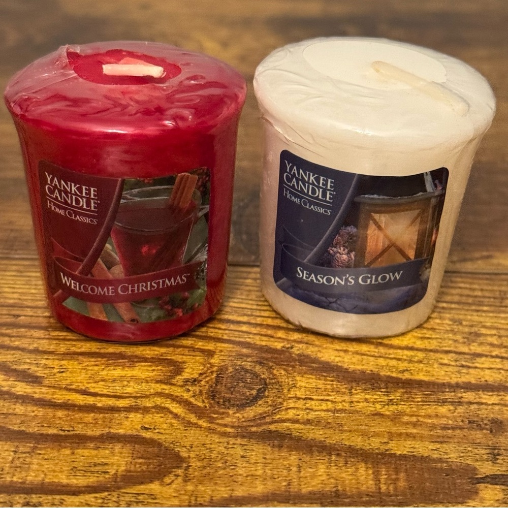 Yankee Candle Home Classics‎ Votives Welcome Christmas & Season’s Glow
